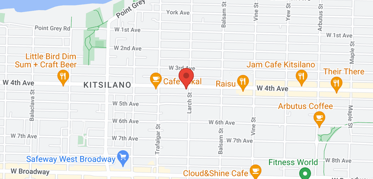 map of 2510 W 4TH AVENUE